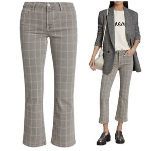Frame Plaid Pants Le Crop Mini Boot